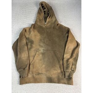 Cotton Citizen Hoodie Mens Medium Brown Pullover Distressed Faded Washed Soft